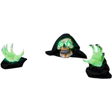 Animatronic Groundbreaker Reaper Head: 17 cm x 18 cm x 27 cm, Hands: 12 cm x 10 cm x 26 cm
