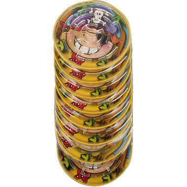 8 Maze Puzzles Pirate Plastic 7 x 7 cm