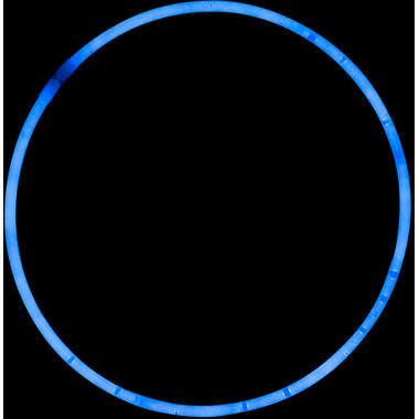 Glow Necklace Blue Plastic 56 cm