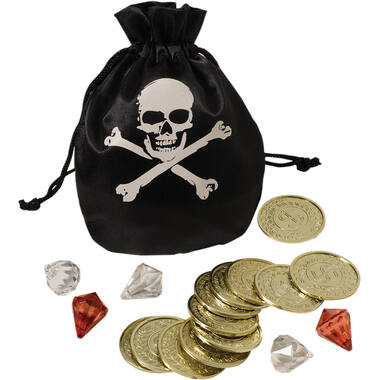 Costume Accessory Coin & Pouch Set Pirate