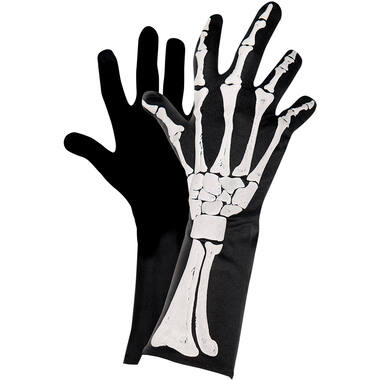 Costume Accessory Gloves Skeleton 3D One Size