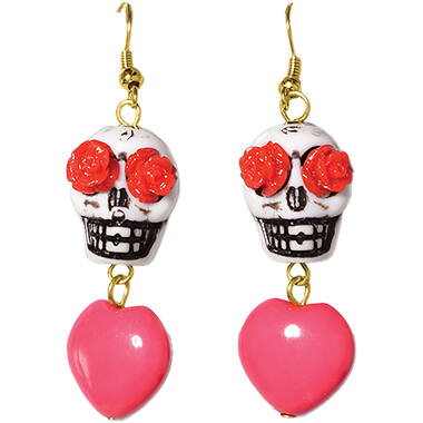 Costume Accessory Earrings Day of the Dead