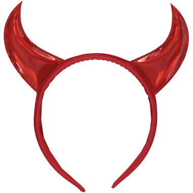 Headband Devil Horns  Red One size