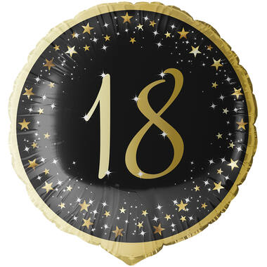 Standard Holographic Starlight Birthday 18 Foil Balloon C55 Packaged 45 cm