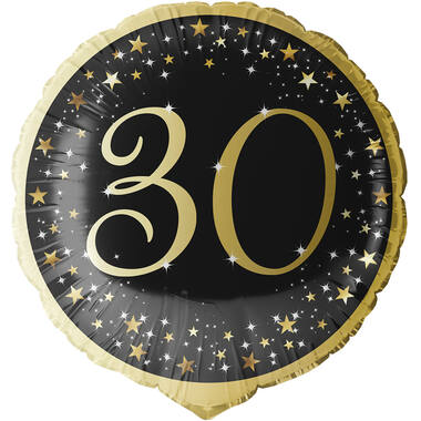 Standard Holographic Starlight Birthday 30 Foil Balloon C55 Packaged 45 cm