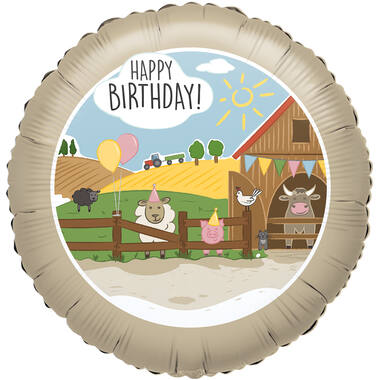 Standard Farm Party Foil Balloon C40 Packaged 43 cm