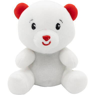 2-in-1 plush toy balloon weight polar bear with hook, 11cm, 90g