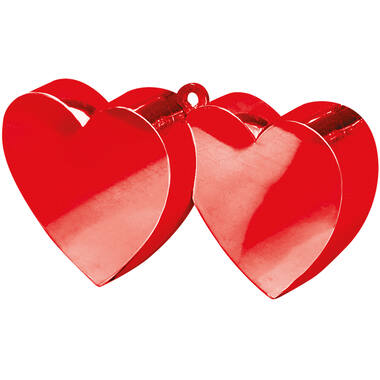 Balloon Weight Double Heart Red 142 g/5 oz