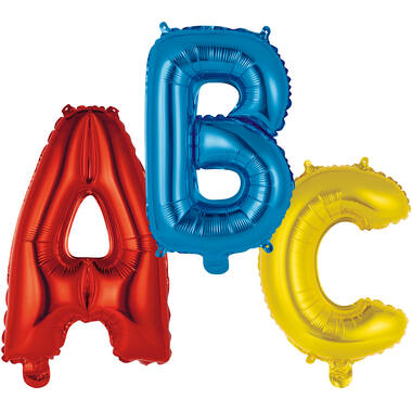 Mini Letter Letter ABC Set School Start Foil Balloon N16 Packaged 30 cm x 40 cm