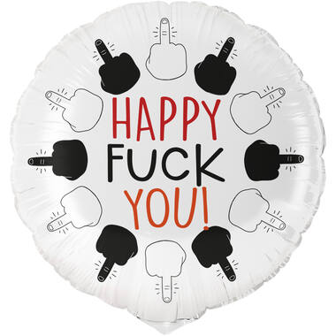 Standard - Happy Fuck You - ENG Foil Balloon RP40 Packaged