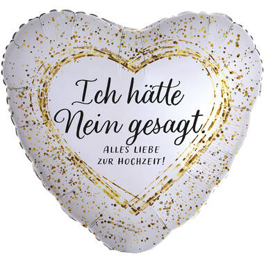 Standard Heart - Ich hätte nein gesagt - GER Foil Balloon RP40 Packaged 45 cm