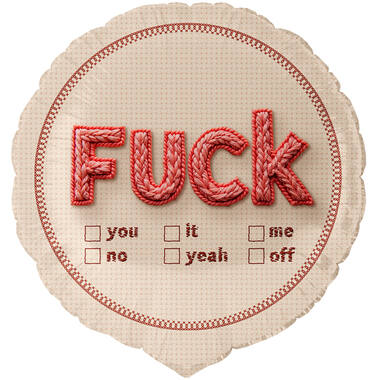 Standard - Fuck ... - ENG Foil Balloon RP40 Packaged 45 cm