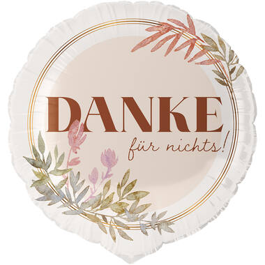 Standard - Danke für nichts - GER Foil Balloon RP40 Packaged 45 cm