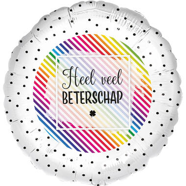 Standard - Heel veel Beterschap - DUT Foil Balloon Packaged 45 cm