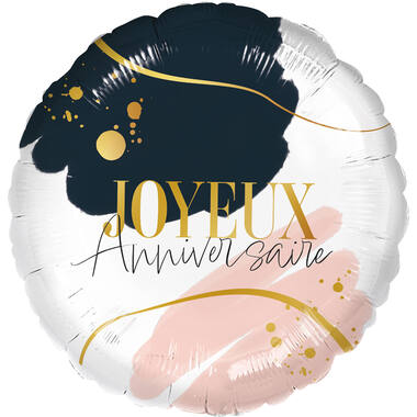 Standard - Joyeux Anniversaire - FRE Foil Balloon RP40 Packaged 45 cm