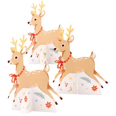 8 Place Cards Winter Woodland Paper 10 cm x 7,7 cm