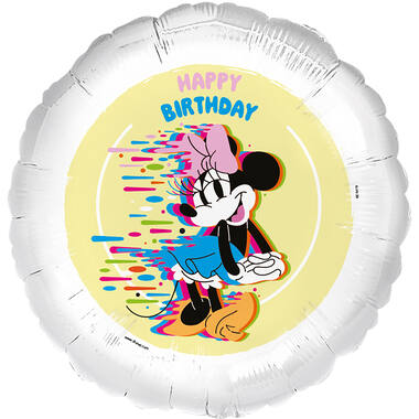 Foil Balloon - Minnie Mouse "HAPPY BIRTHDAY" - 45 cm