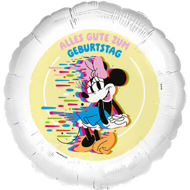 Foil Balloon - Minnie Mouse "ALLES GUTE ZUM GEBURTSTAG" - 45 cm