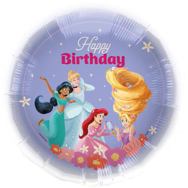 Foil Balloon - Disney Princesses "Happy Birthday" - 45 cm
