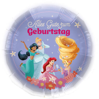 Foil Balloon - Disney Princesses "ALLES GUTE ZUM GEBURTSTAG" - 45 cm