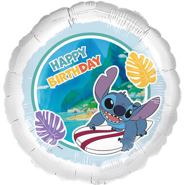 Foil Balloon - Stitch Surfer "HAPPY BIRTHDAY" - 45 cm