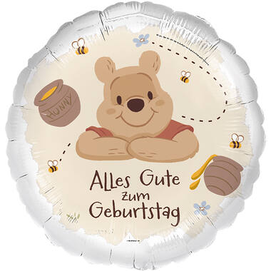 Foil Balloon - Winnie the Pooh "Alles Gute Zum Geburtstag" - 45 cm