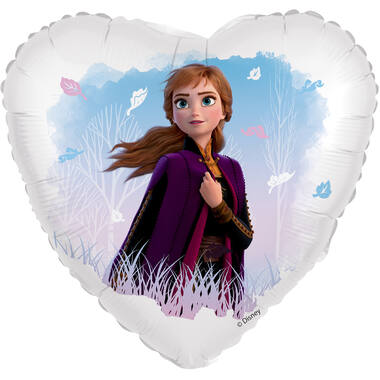 Foil Balloon - Heart Shape - Frozen Anna - 45 cm