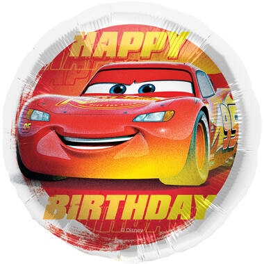 Foil Balloon - Cars "HAPPY BIRTHDAY" - 45 cm