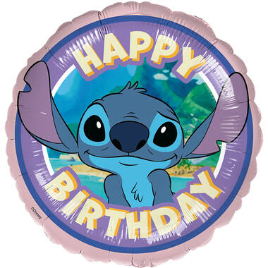 Foil Balloon - Stitch "HAPPY BIRTHDAY" - 45 cm