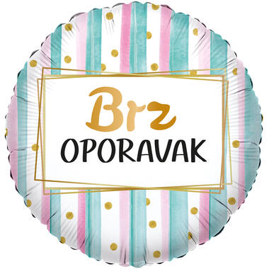 Foil Balloon - Get Well Soon - Croatian - 45 cm