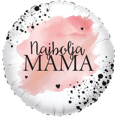 Foil Balloon - "Najbolja MAMA" - Pink - Croatian - 45 cm