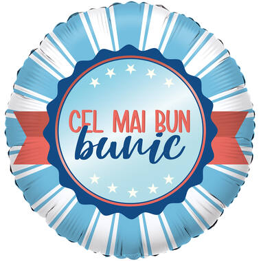 Foil Balloon - "Cel mai bun bunic" - Romanian - 45 cm