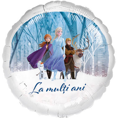 Foil Balloon - Frozen "La mulți ani" - Romanian - 45 cm