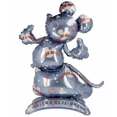 Standing Foil Balloon - Shape - Mickey Mouse - Gender Reveal - 85 cm
