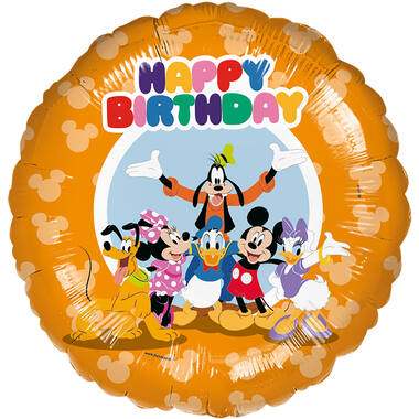 Foil Balloon - Mickey Mouse Friends "HAPPY BIRTHDAY" - 45 cm