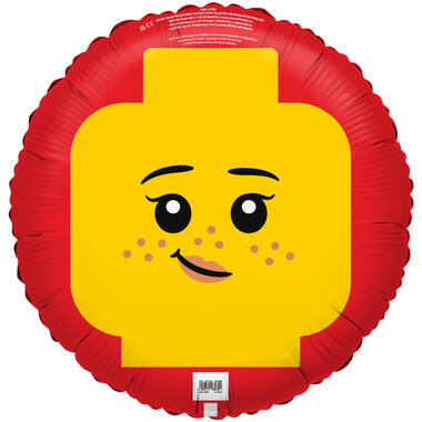 Standard - LEGO Smilie - Folienballoon C60 verpackt 45 cm