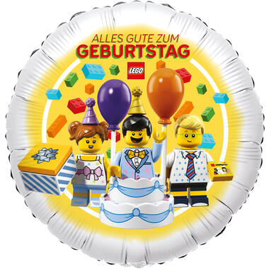 Standard - LEGO Geburtstagskuchen AGZG - GER Folienballon C60 verpackt 45 cm 