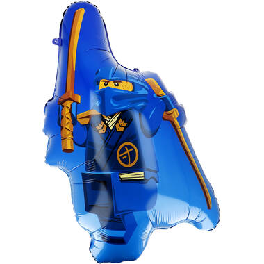 Large Shape - LEGO NINJAGO Jay - Folienballoon H45 verpackt