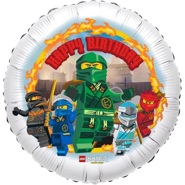 Standard - LEGO NINJAGO HBD - ENG Folienballon C60 45 cm verpackt
