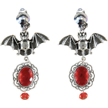 Costume Accessory Earrings Ruby Bat
