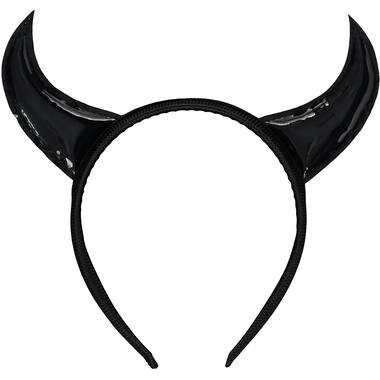 Headband Devil Horns Black One size