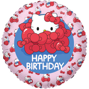 Foil balloon - Hello Kitty - HAPPY BIRTHDAY - 45 cm
