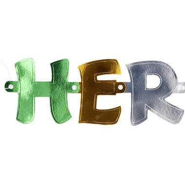 Letter Banner Herzlichen Glückwunsch Paper 250 x 11 cm