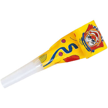4 Blowouts Clown Plastic / Paper 30 cm