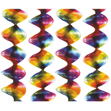 4 Rotor Spirals Rainbow Foil 7.5 x 60 cm