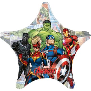 Foil Balloon - Shape - Star - Avengers Power Unite - 71 x 71 cm