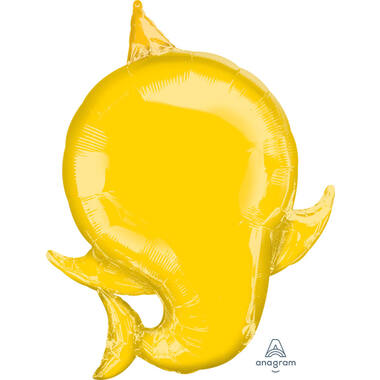 Foil Balloon - Shape - Baby Shark - Yellow - 53 x 66 cm