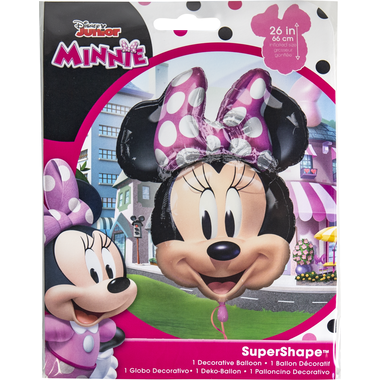 Foil Balloon - Shape - Minnie Mouse Head - 66 x 53 cm