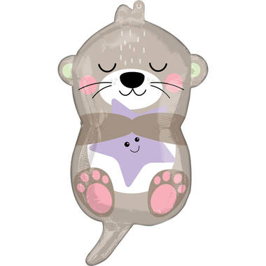Standard Shape Otterly Adorable Foil Balloon S50 Packaged 33 cm x 58 c