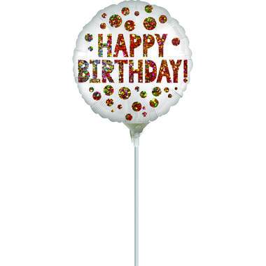 9in/23cm Stn Bday Sequins Bulk